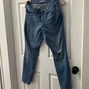 Sonoma light wash skinny jeans